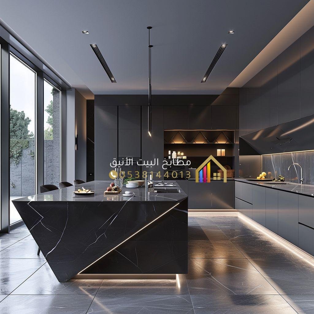 تصميم مطبخ مفتوح في حي التخصصي بالرياض، تفصيل مطابخ حي الملقا وحي التخصصي